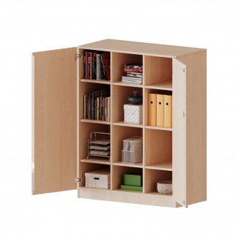 ErgoTray Schrank, 3reihig, 3,5 OH, zweitürig, B/H/T 104,5x136x50cm 